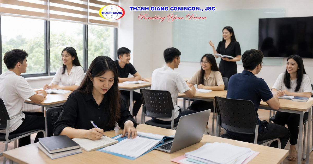 Học sinh Việt Nam học tiếng Đức và chuẩn bị hồ sơ du học nghề Đức