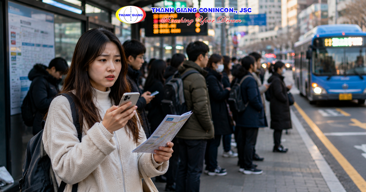 Du học sinh Việt Nam gặp khó khăn trong giao tiếp và thích nghi với cuộc sống tại Hàn Quốc khi tiếng Hàn còn hạn chế.