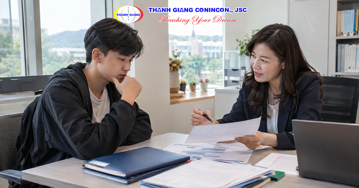 Du học sinh trao đổi về điều kiện chuyển lên chuyên ngành khi chưa đạt TOPIK