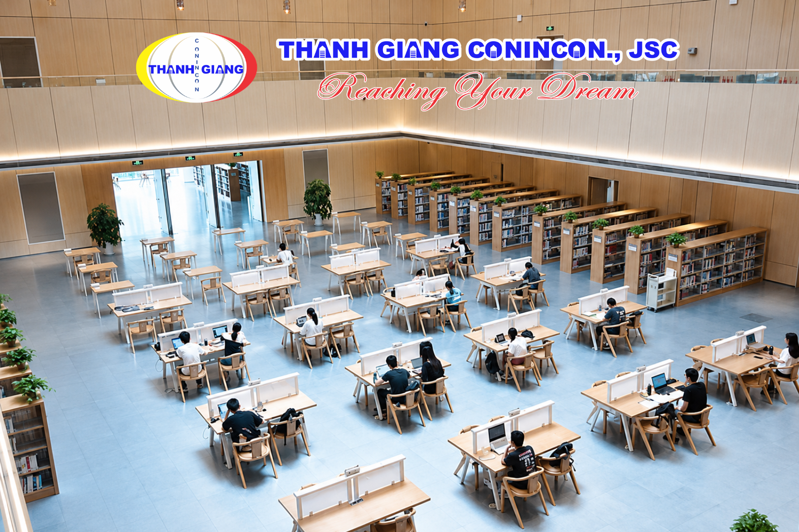 Không gian đọc sách và tự học tại Đại học Giao thông Tây An