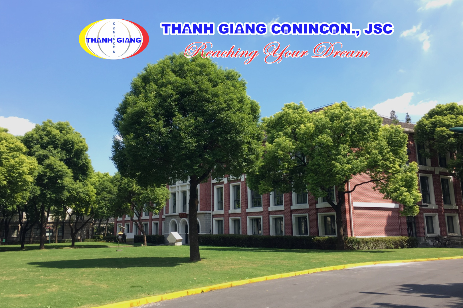 Không gian xanh trong khuôn viên Đại học Tài Chính Kinh Tế Thượng Hải