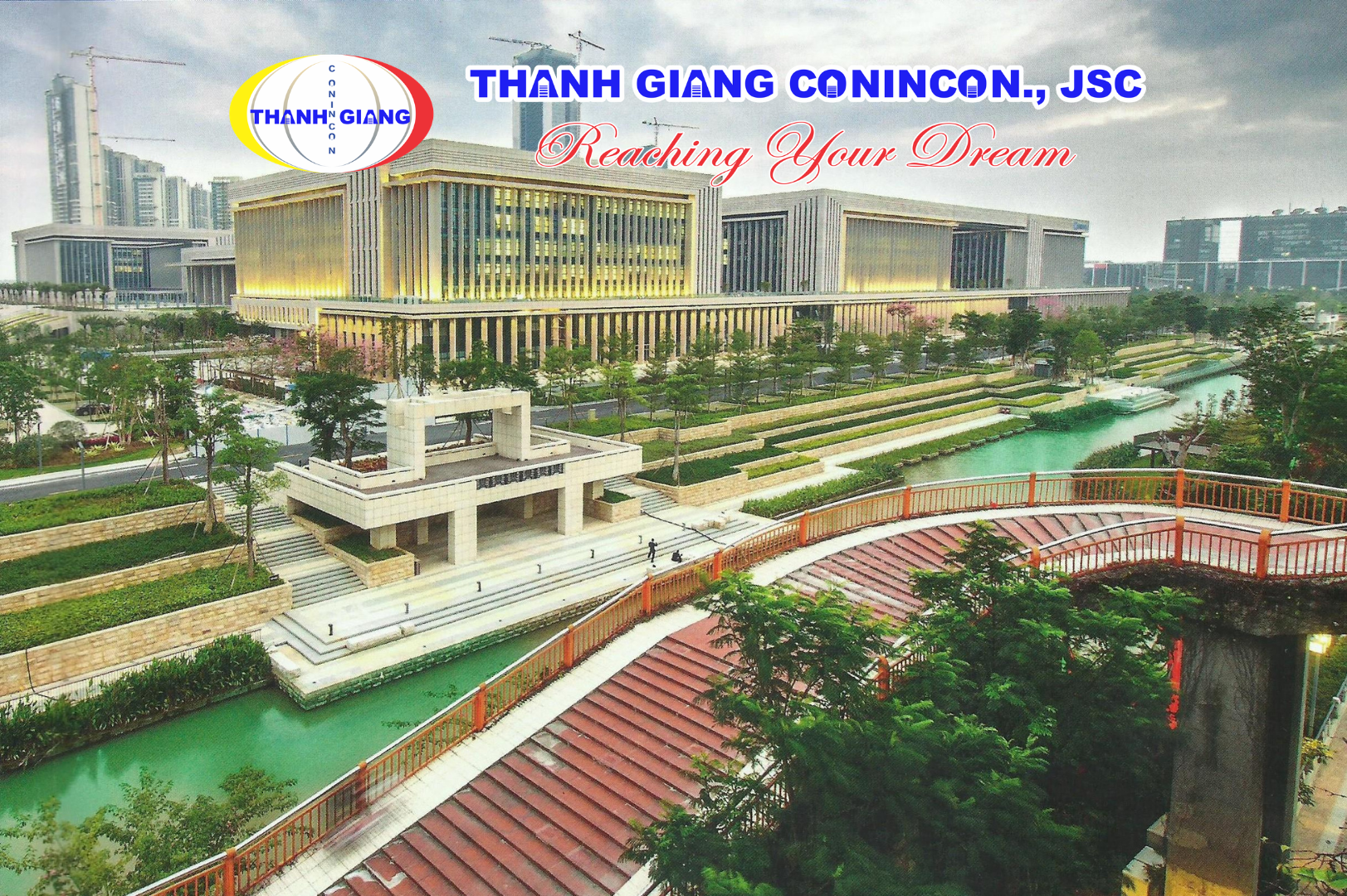 Khuôn viên xanh hiện đại và thơ mộng cạnh sông nước của Đại học Ngoại ngữ Bắc Kinh