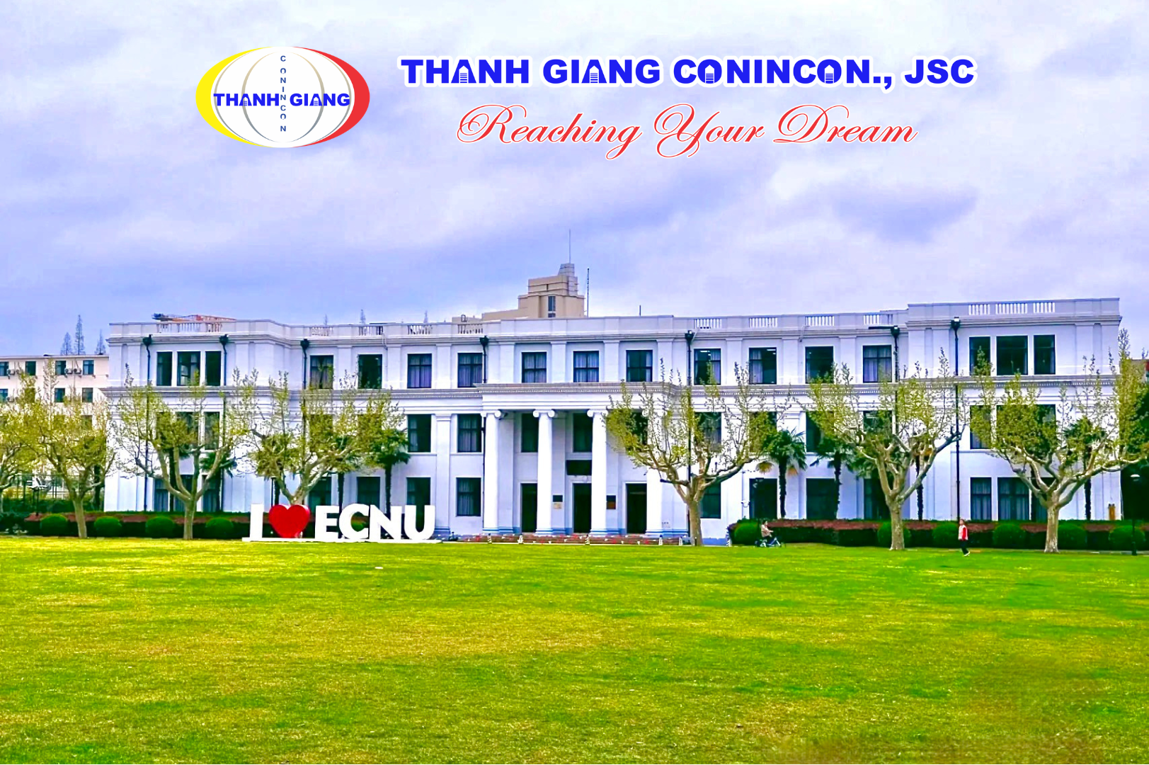 Kiến trúc tân cổ điển đặc trưng trong khuôn viên Đại học Sư phạm Hoa Đông