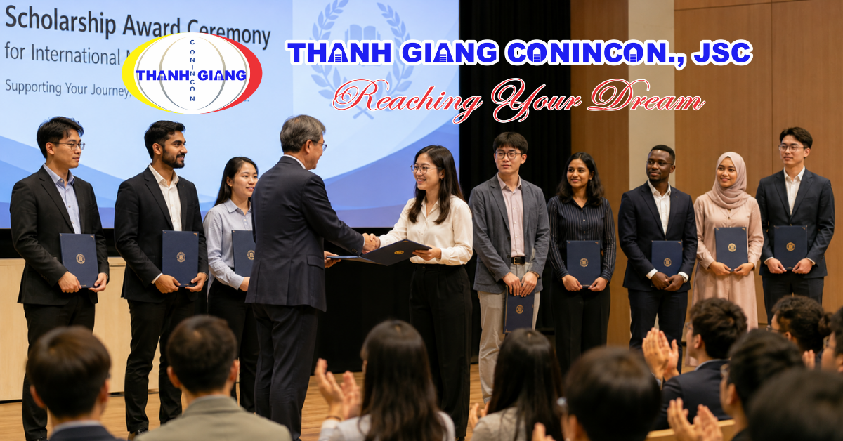 Lễ trao học bổng Thạc sĩ cho sinh viên quốc tế tại Hàn Quốc