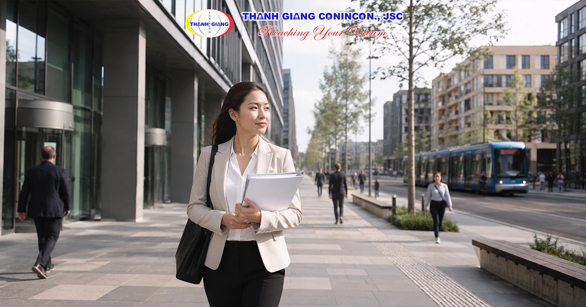 Lộ trình từ học nghề, làm việc ổn định đến xây dựng cuộc sống lâu dài tại Đức.