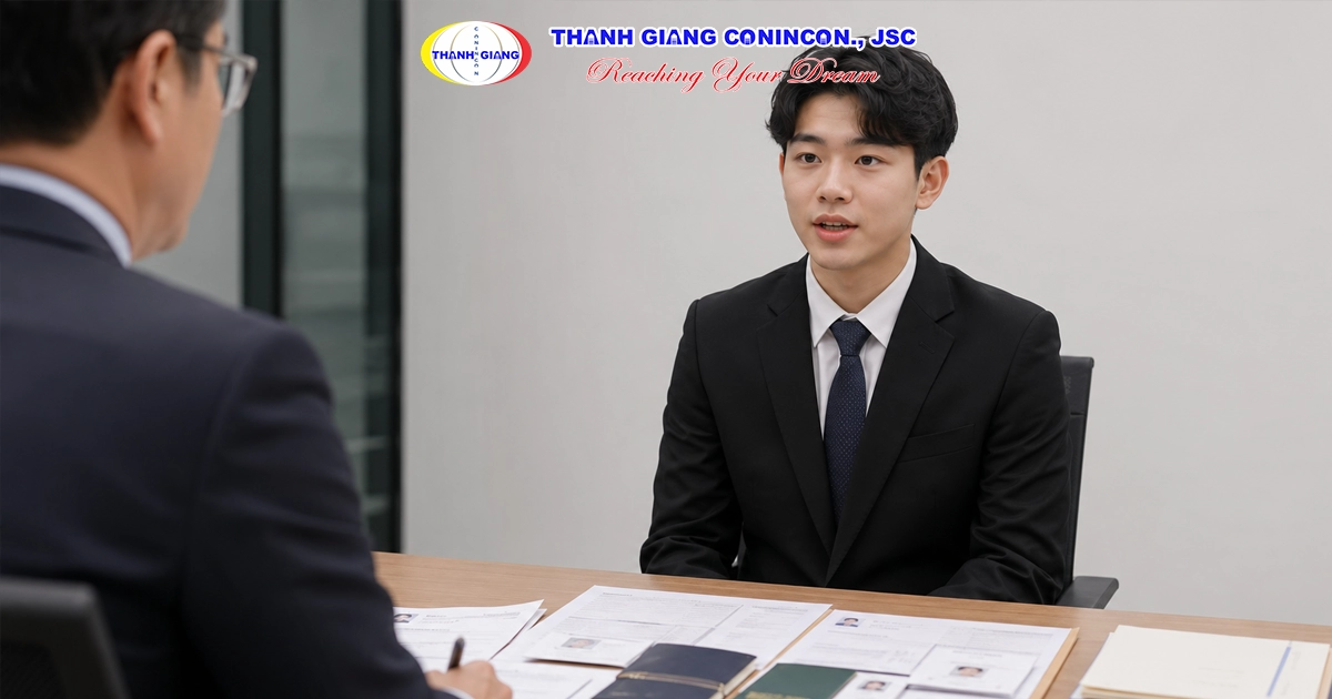 Học sinh có TOPIK luyện phỏng vấn và chuẩn bị hồ sơ xin visa du học Hàn Quốc.