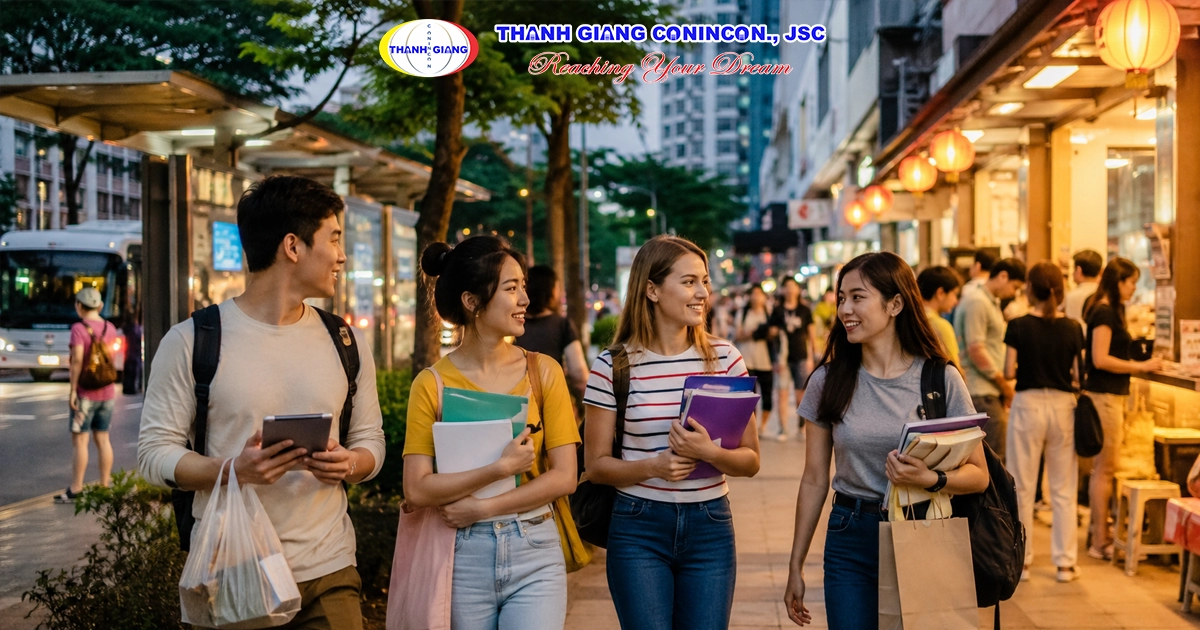 Du học sinh trải nghiệm môi trường sống tại Hàn Quốc và Đài Loan