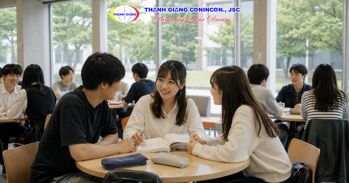 Du học sinh Việt Nam luyện giao tiếp và nâng cao tiếng Nhật sau khi sang Nhật Bản.