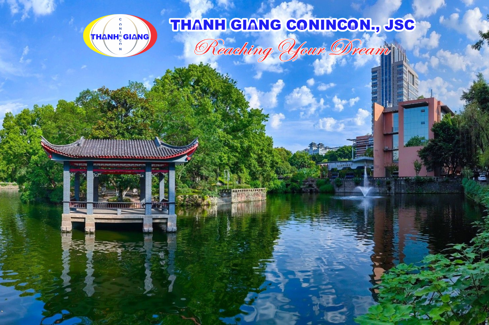 Ngôi đình cổ kính trong khuôn viên Đại học Trùng Khánh