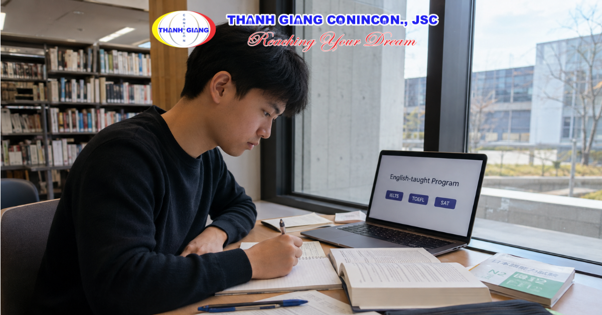Sinh viên tự học chuyên ngành bằng tiếng Anh tại Nhật Bản