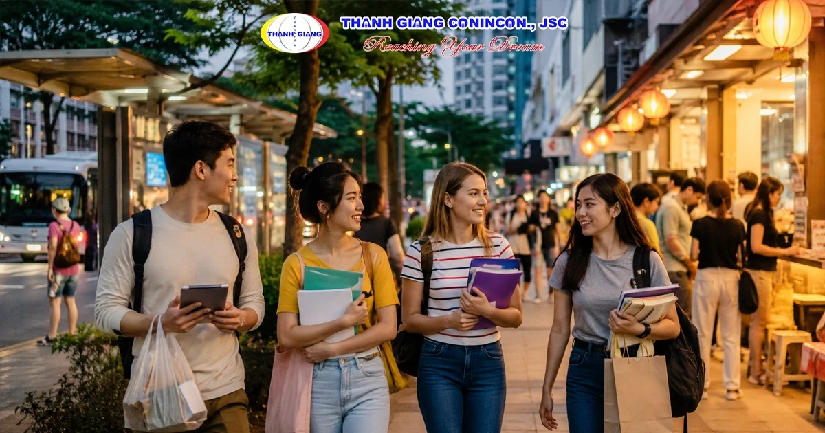 Du học sinh trải nghiệm môi trường sống tại Hàn Quốc và Đài Loan