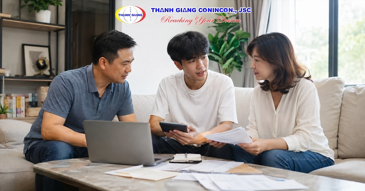 Học sinh Việt Nam cùng bố mẹ lên kế hoạch tài chính để xin visa hệ 1+4 Đài Loan.