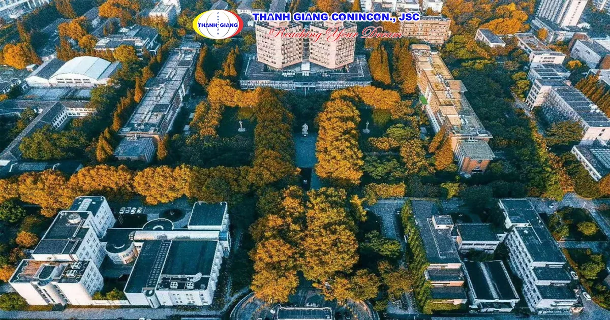 Toàn cảnh Đại học Đồng Tế tại thành phố Thượng Hải Trung Quốc