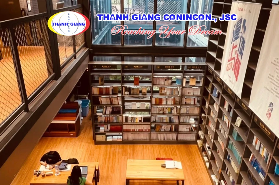 Không gian thư viện hiện đại của Đại học Phúc Đán