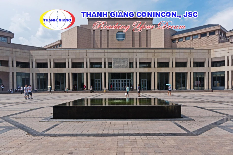 Kiến trúc hiện đại đặc trưng trong khuôn viên Đại học Bắc Kinh