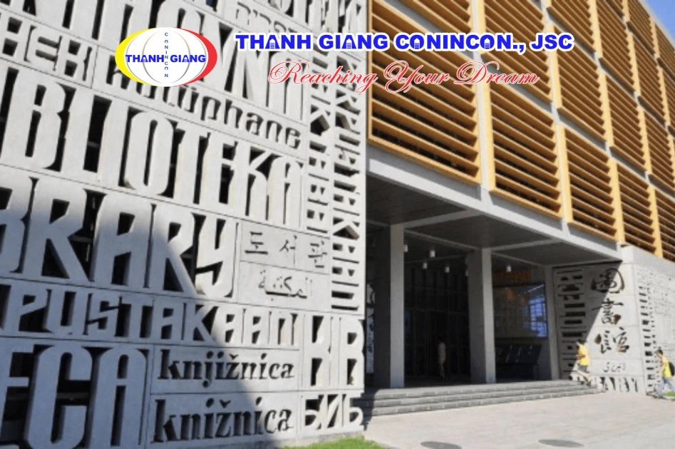 Tòa nhà Thư viện của Đại học Ngoại ngữ Bắc Kinh