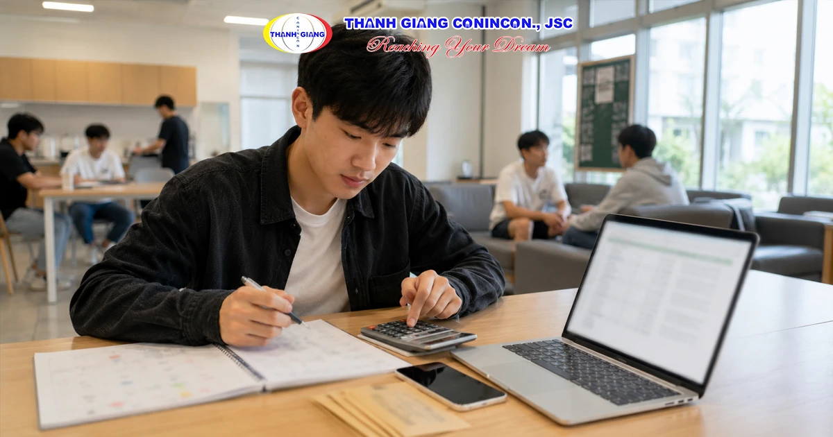 Du học sinh tính thu nhập làm thêm theo số giờ làm việc tại Đài Loan