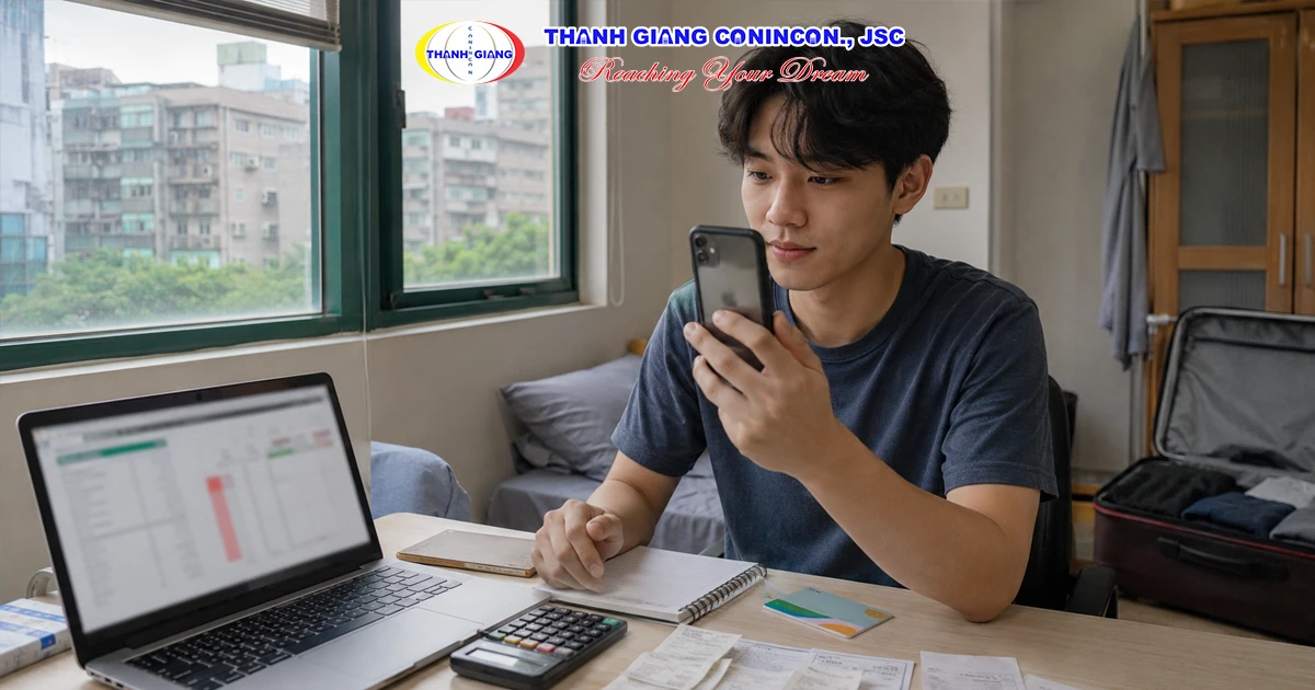 Du học sinh cân đối thu nhập làm thêm và chi phí sinh hoạt tại Đài Loan