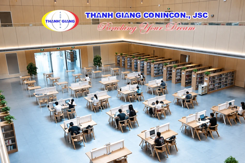 Không gian đọc sách và tự học tại Đại học Giao thông Tây An