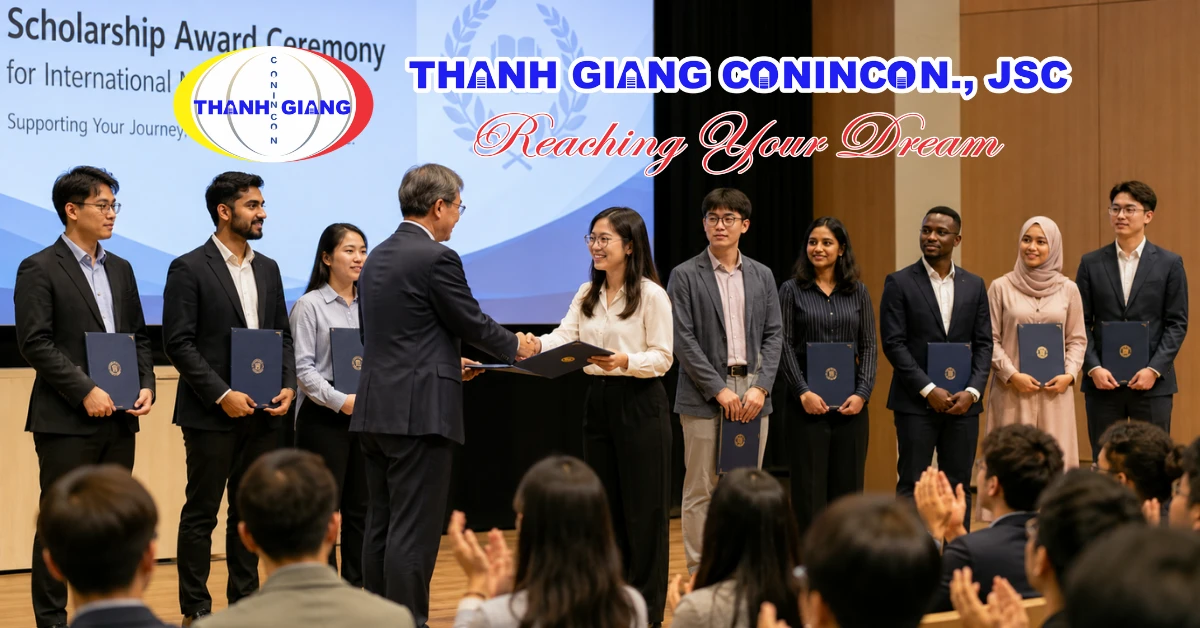 Lễ trao học bổng Thạc sĩ cho sinh viên quốc tế tại Hàn Quốc