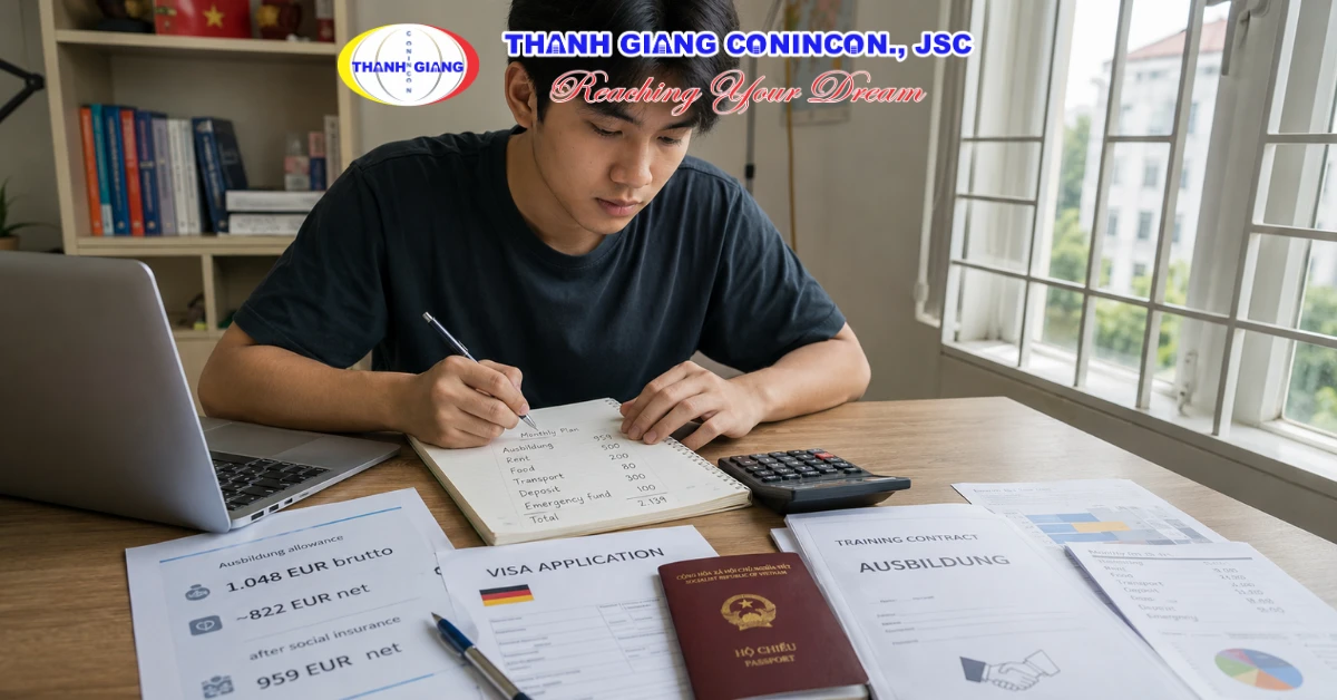 Du học sinh lập kế hoạch tài chính trước khi sang Đức học nghề Ausbildung
