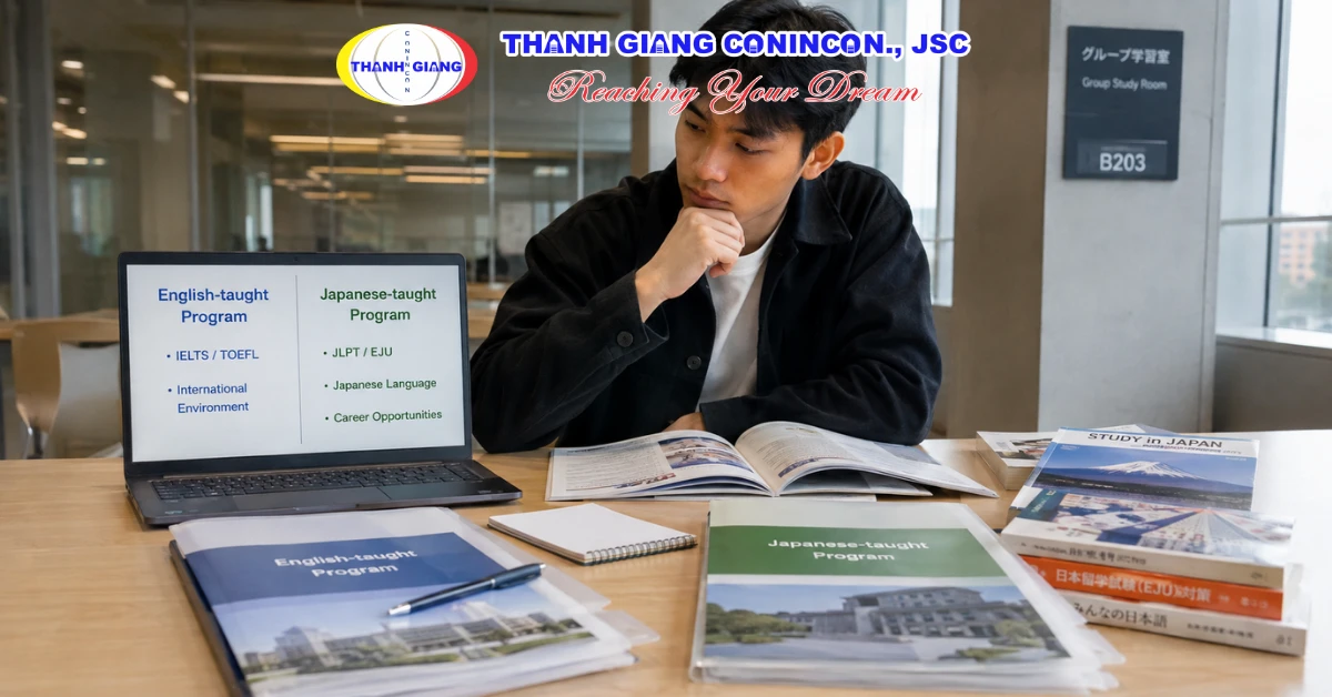 Du học sinh cân nhắc giữa việc học bằng tiếng Anh hay tiếng Nhật tại Nhật Bản