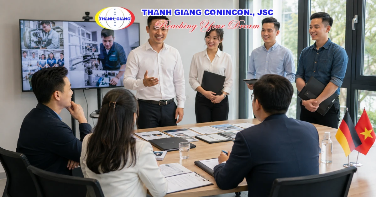 Nhóm học viên 26–30 tuổi tận dụng kinh nghiệm làm việc khi ứng tuyển du học nghề Đức