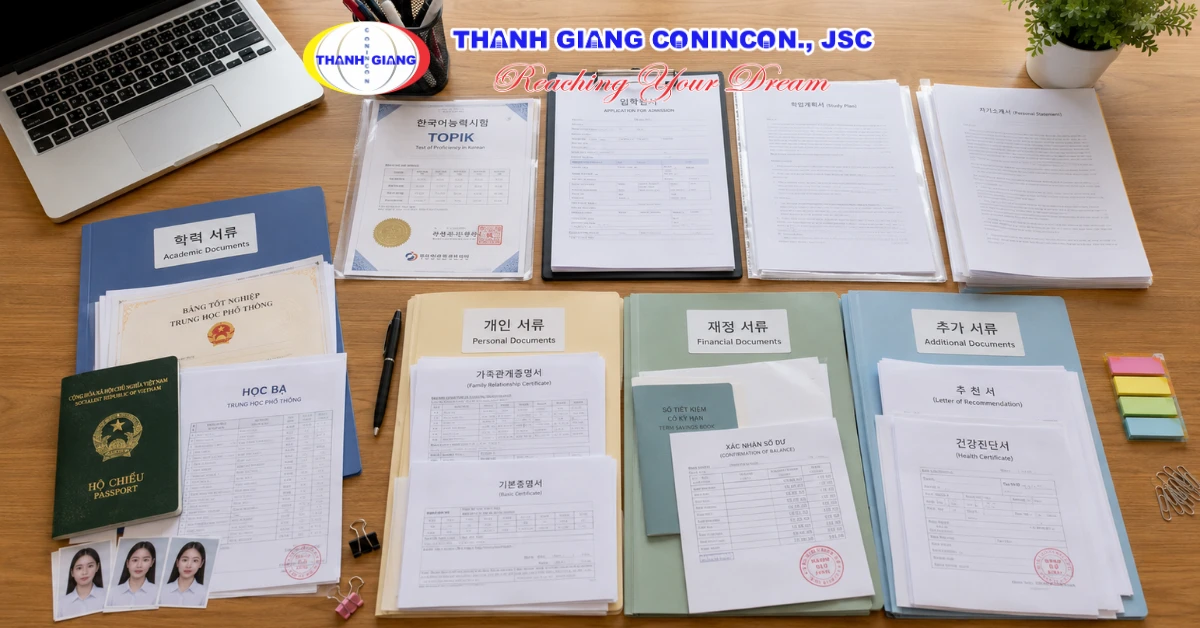Bộ hồ sơ học tập và giấy tờ cá nhân cần chuẩn bị khi du học Đại học Hàn Quốc