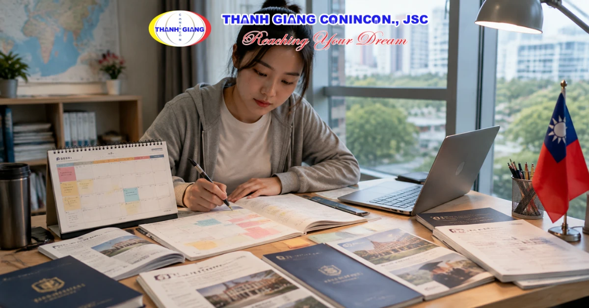 Du học sinh lập kế hoạch thời gian cho toàn bộ hành trình học tập tại Đài Loan