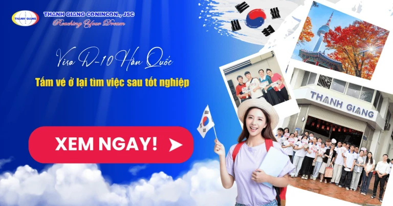 Visa D-10 Hàn Quốc – Tấm vé ở lại tìm việc sau tốt nghiệp 