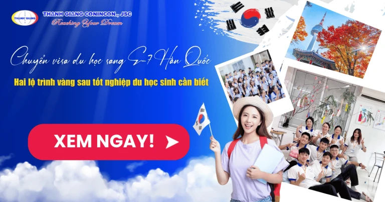 Chuyển visa du học sang E-7 Hàn Quốc – Hai lộ trình vàng sau tốt nghiệp du học sinh cần biết