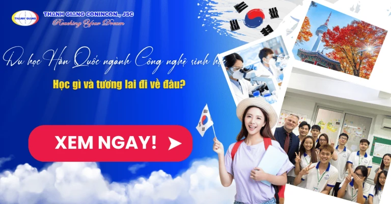 Du học Hàn Quốc ngành Công nghệ sinh học – Học gì và tương lai đi về đâu? 