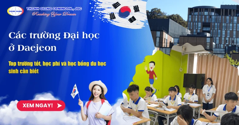 Các trường Đại học ở Daejeon – Top trường tốt, học phí và học bổng du học sinh cần biết