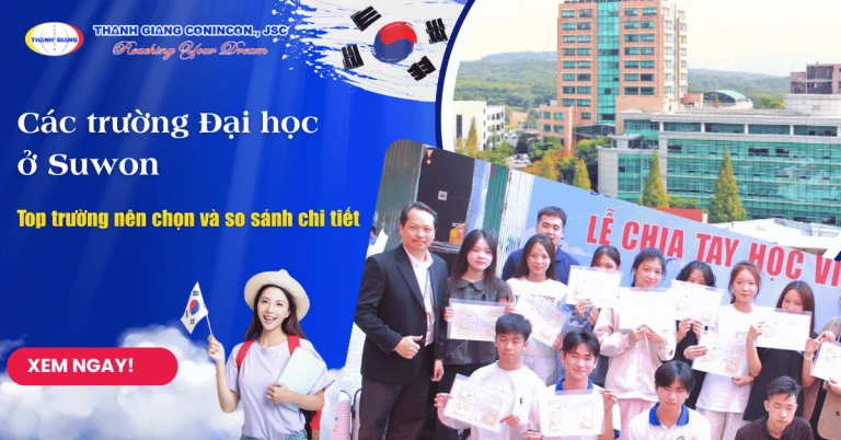 Các trường Đại học ở Suwon – Top trường nên chọn và so sánh chi tiết