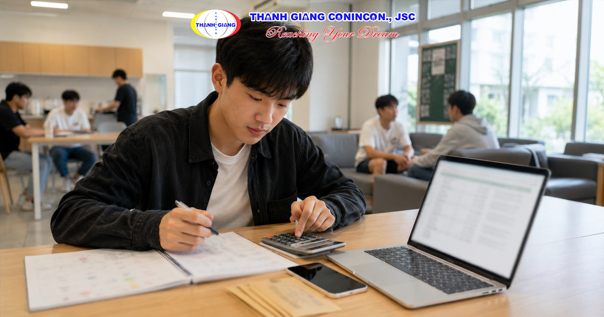 Du học sinh tính thu nhập làm thêm theo số giờ làm việc tại Đài Loan