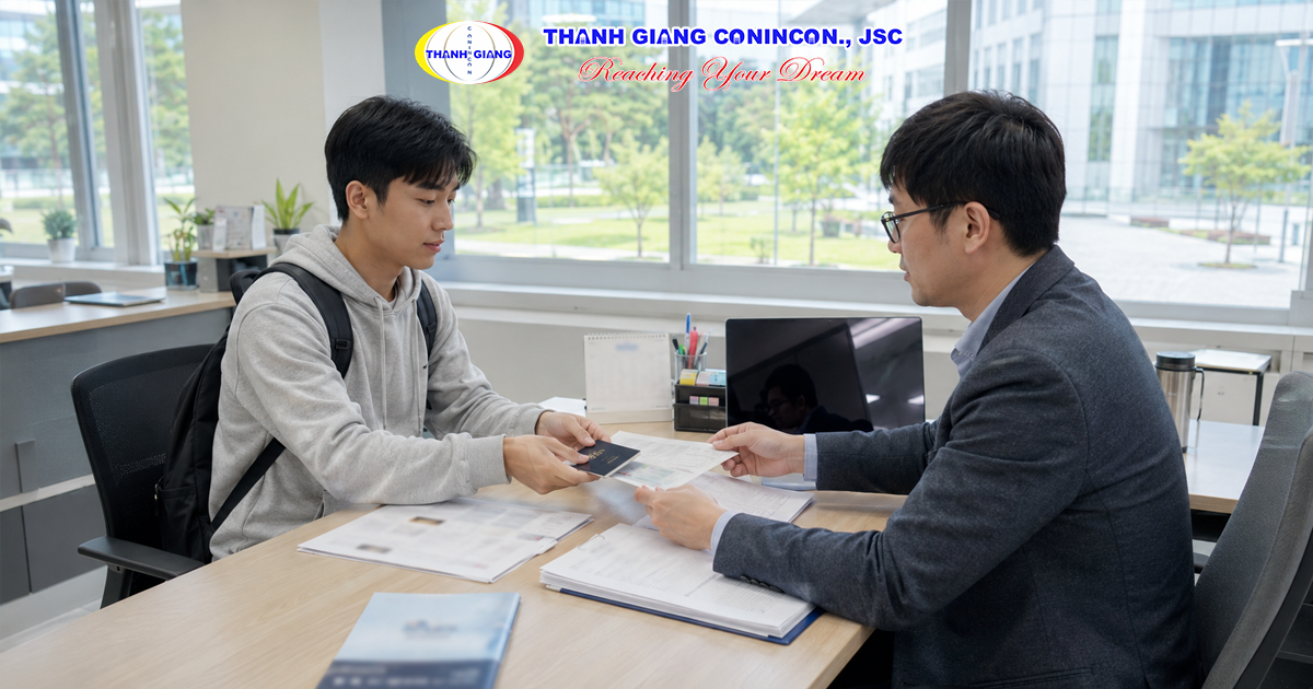 Du học sinh hoàn thành thủ tục xin phép làm thêm hợp pháp tại Hàn Quốc