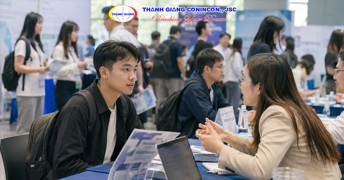 Ảnh minh họa du học sinh tham gia ngày hội việc làm hoặc hoạt động kết nối doanh nghiệp tại Đài Loan.